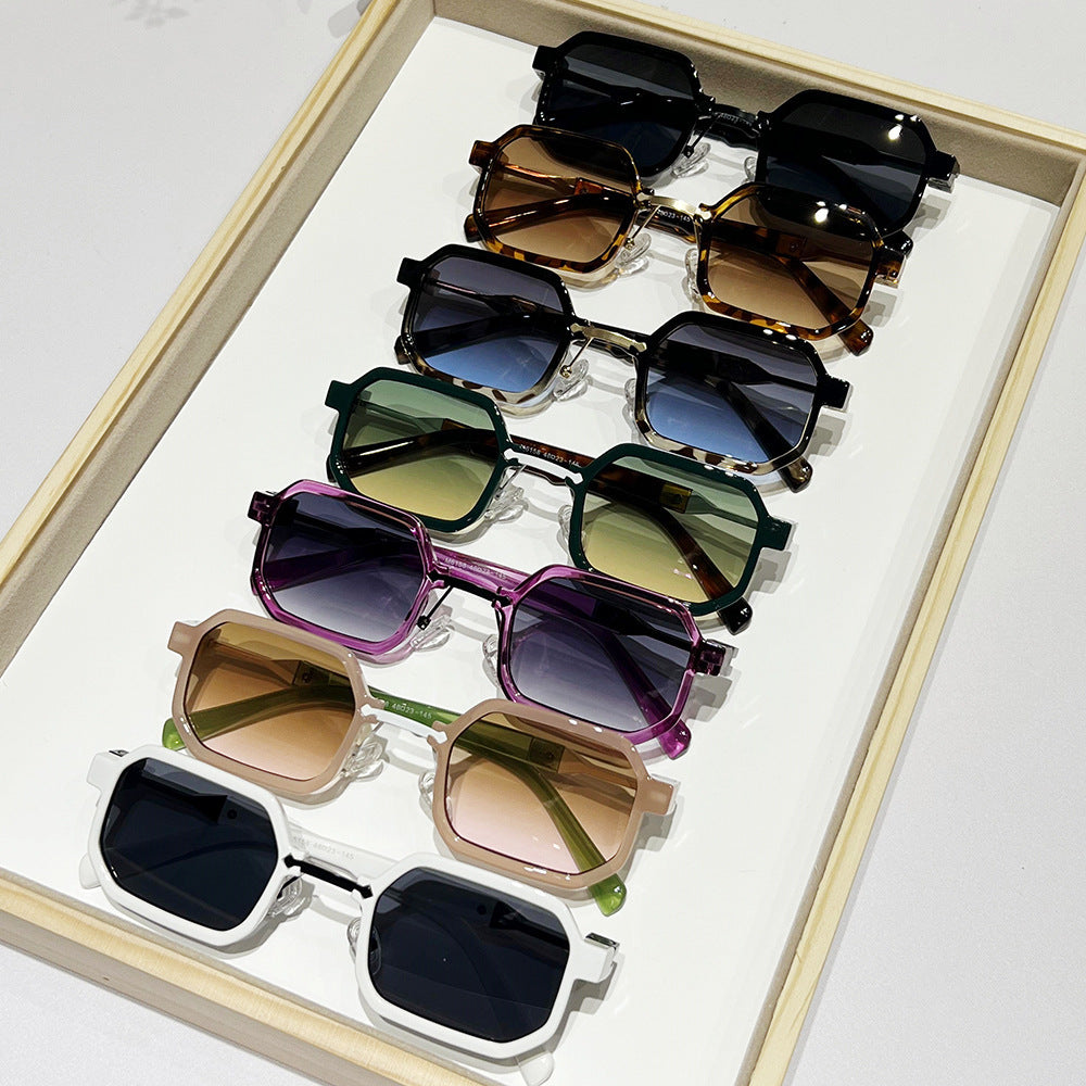 Modern Geometric Rectangle Sunglasses Stornfield