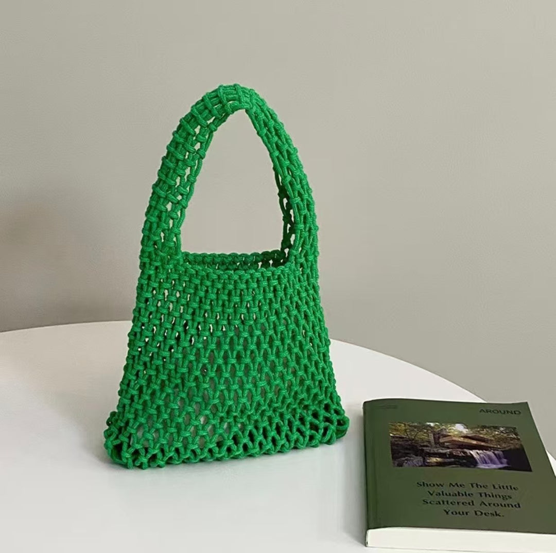 Macrame Tote Bag with Modern Design Stornfield
