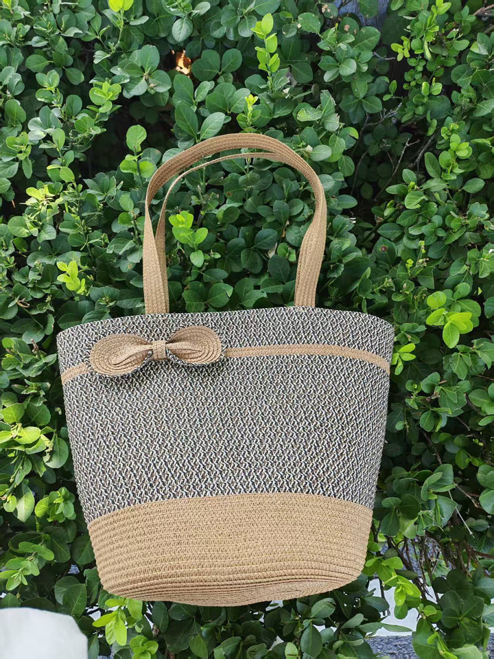Elegant sun hat with wide brim and subtle stripe pattern Stornfield