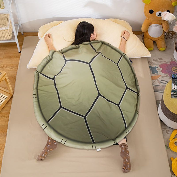 Turtle Shell-Themed Plush Blanket