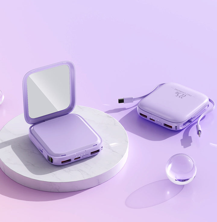 Portable cosmetic power bank with integrated mirror Stornfield