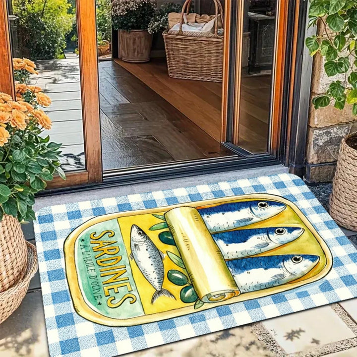 Cute Cartoon Cat Welcome Mat
