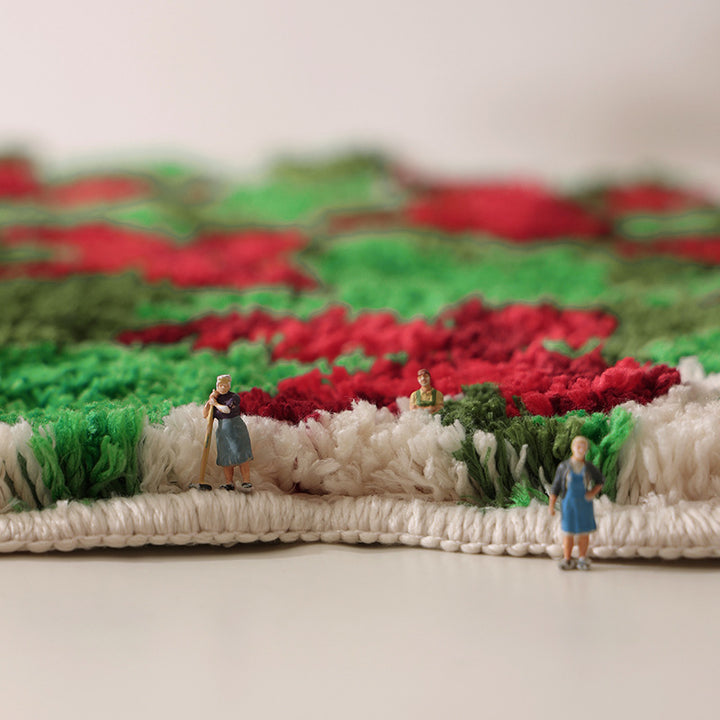 Christmas tree-shaped decorative door and floor rug Stornfield