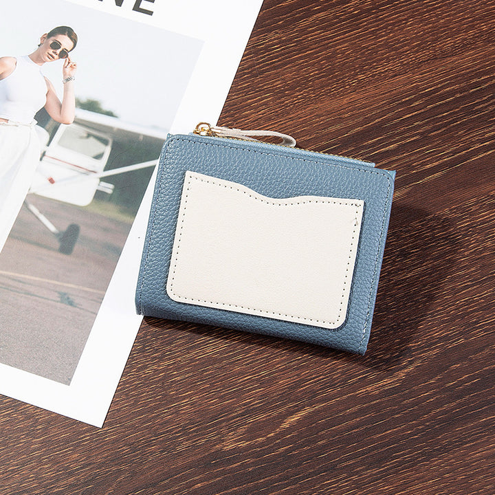 Compact Textured Zipper Wallet Stornfield