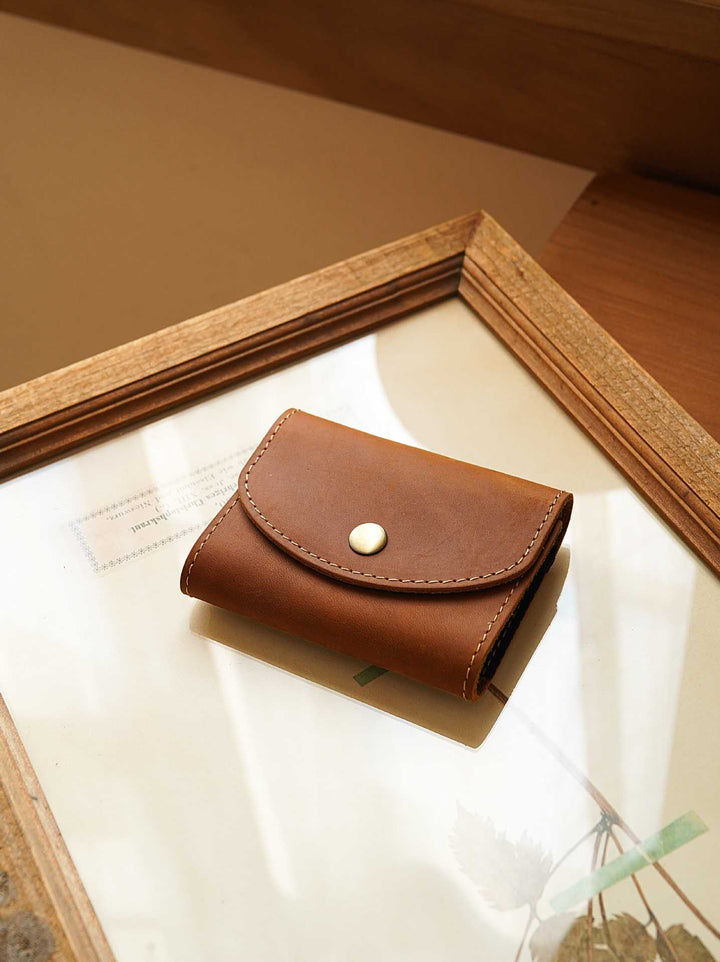Compact Leather Card Holder
