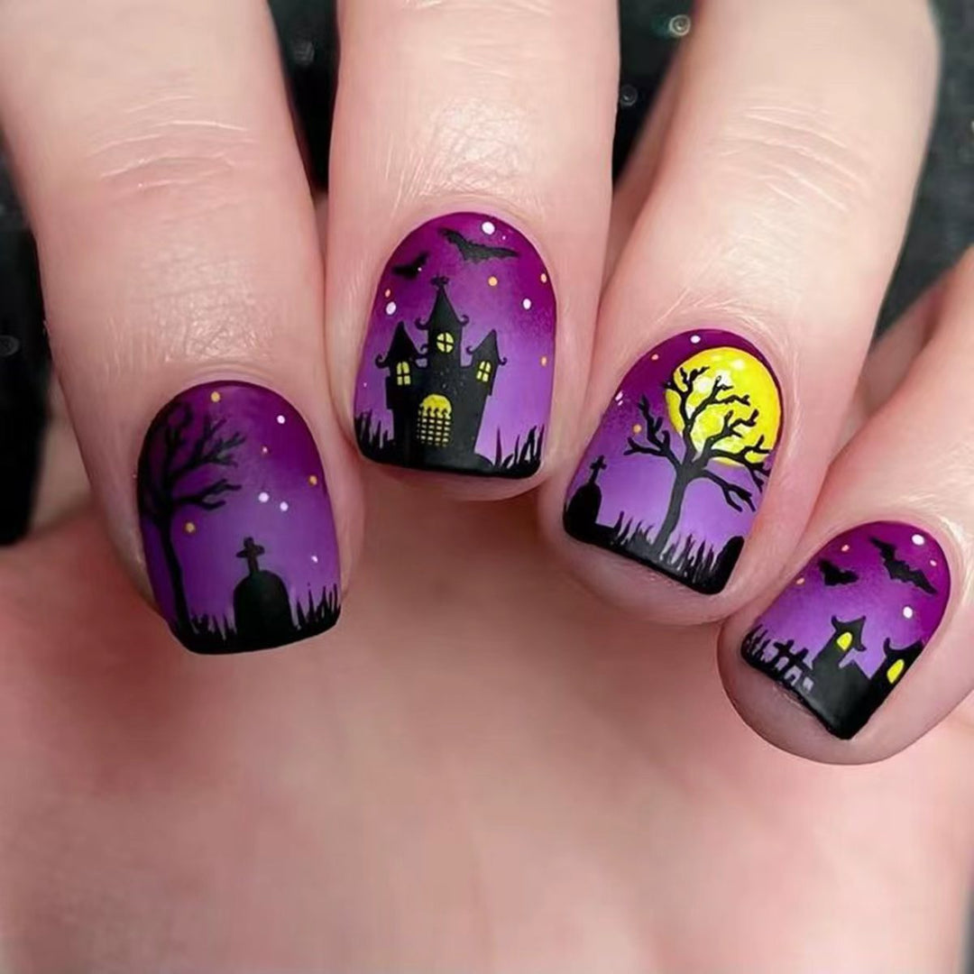Artificial nails with creepy Halloween motif Stornfield