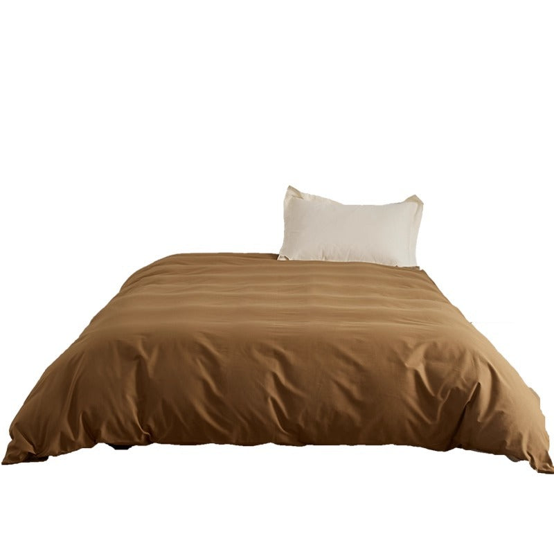 Premium Cotton-Sateen Reversible Duvet Cover and Envelope Pillowcase Set