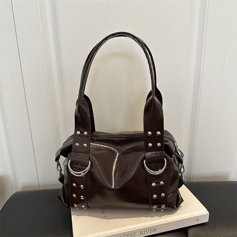 Studded Structured Handbag