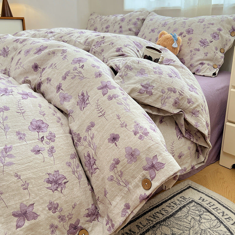 Floral Patterned Duvet Cover Set