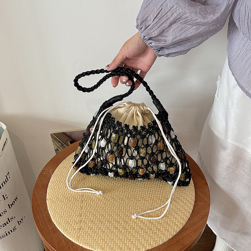 Bohemian Beaded Drawstring