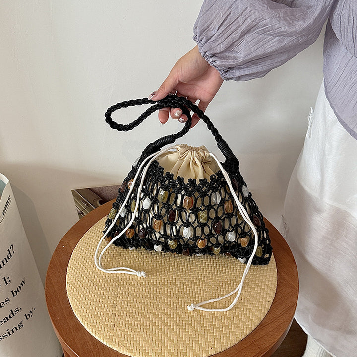 Bohemian Beaded Drawstring
