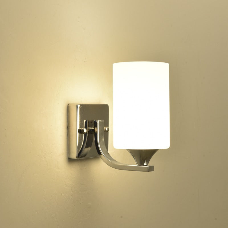Modern Dual-Opal Wall Sconce