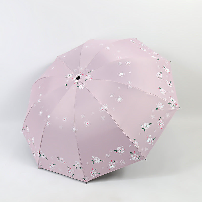 Women's Stylish Folding Umbrella with Floral Patterns Stornfield