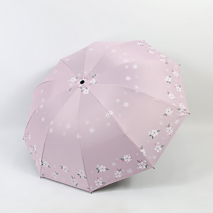 Women's Stylish Folding Umbrella with Floral Patterns Stornfield