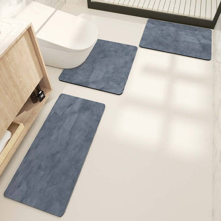 Modern Geometric Bath Mat Set