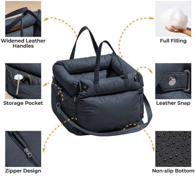 Orthopedic dog bed with removable carrying straps Stornfield
