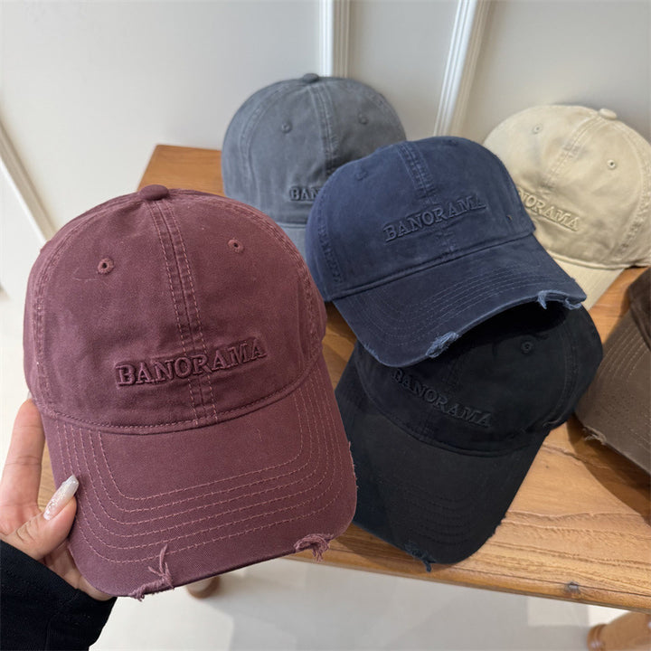 Men's Distressed Fabric Baseball Cap Stornfield