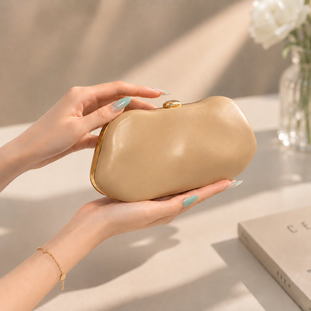 Artistic Leather Clutch