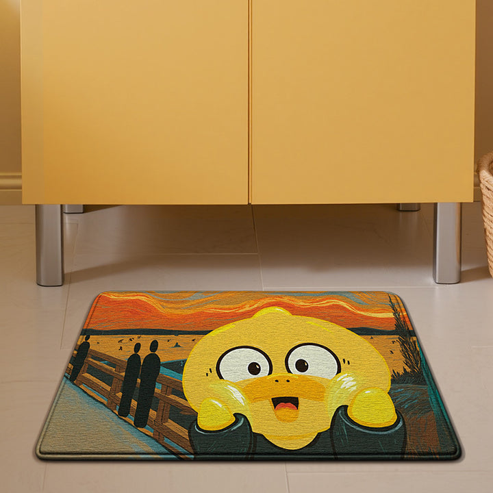 Cute Bunny-Themed Bath Mat
