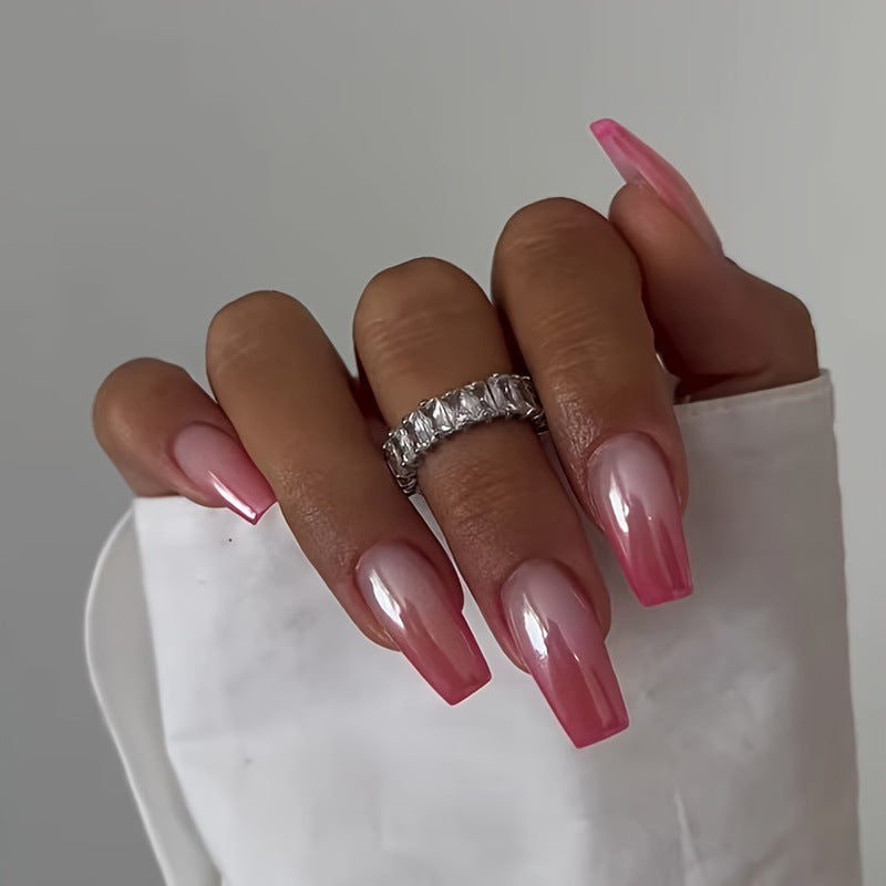 Glittery Ombre Nail Set Stornfield
