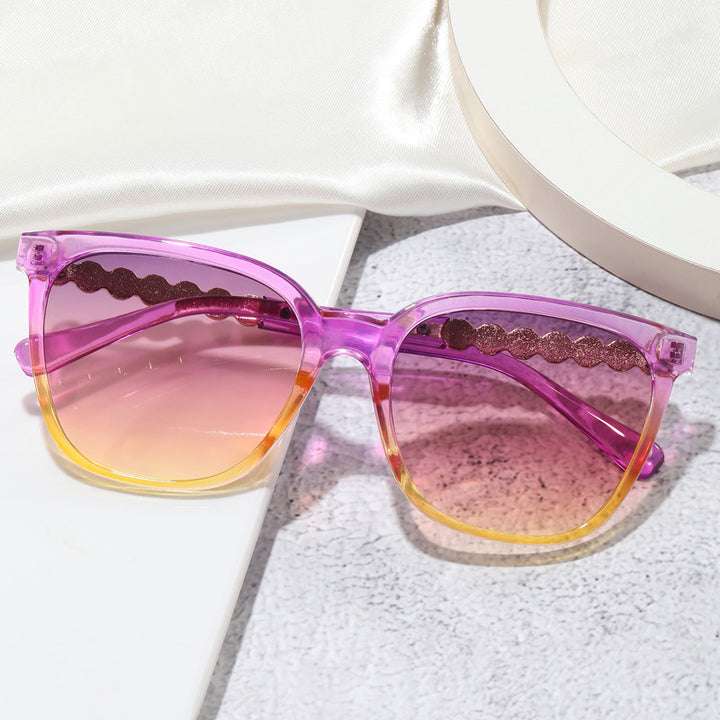 Women's oversized sunglasses with elegant pearl jewelry decoration Stornfield