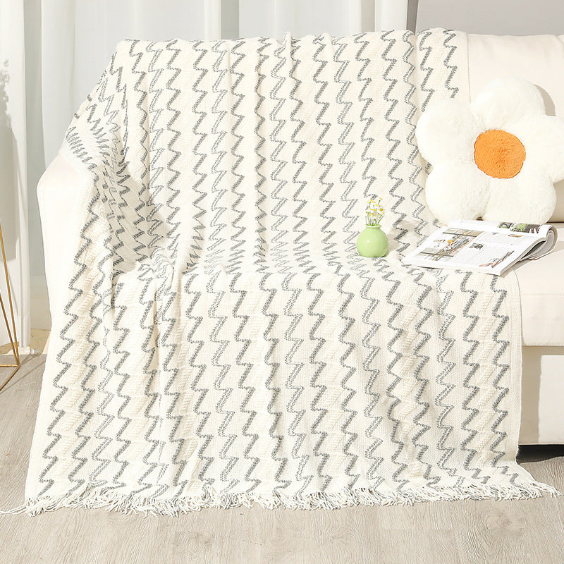 Women's Decorative Zigzag Knit Blanket Stornfield