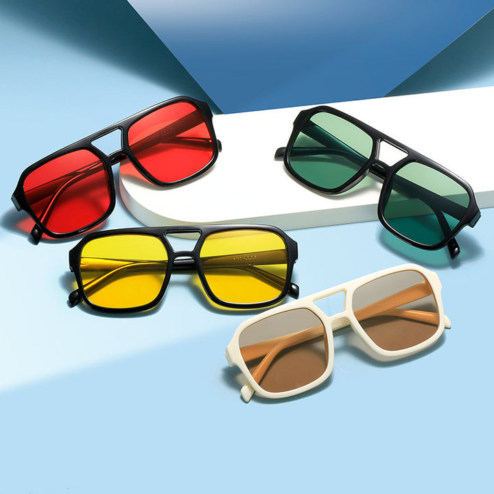 Clear Lens Square Frame Sunglasses Stornfield