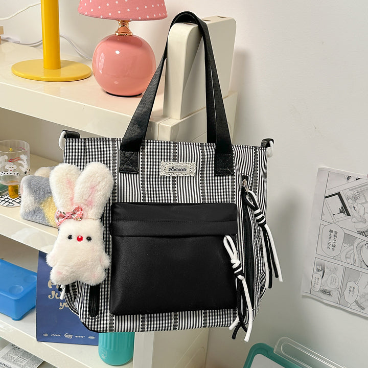 Multi-Functional Striped Backpack Stornfield