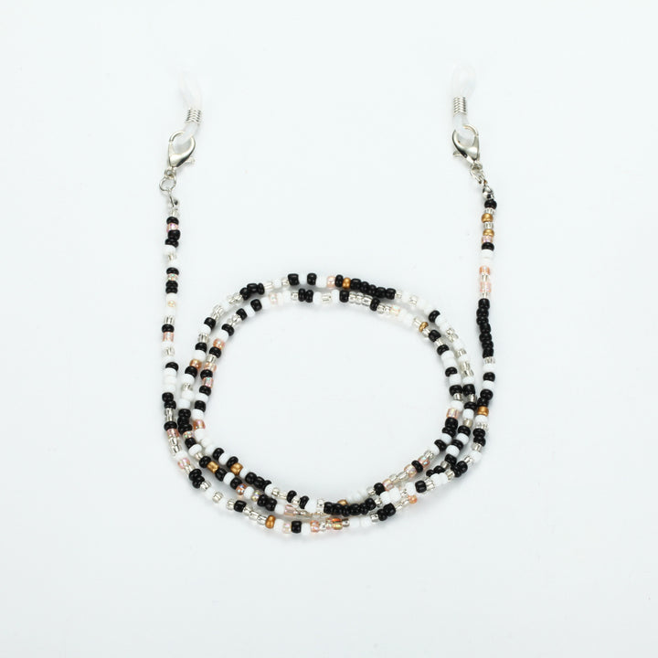 Colored bead necklace with carabiner clasp Stornfield
