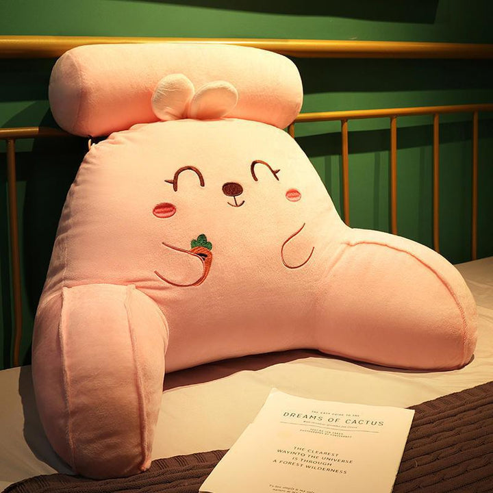 Plush back support cushion with unique vegetable design Stornfield