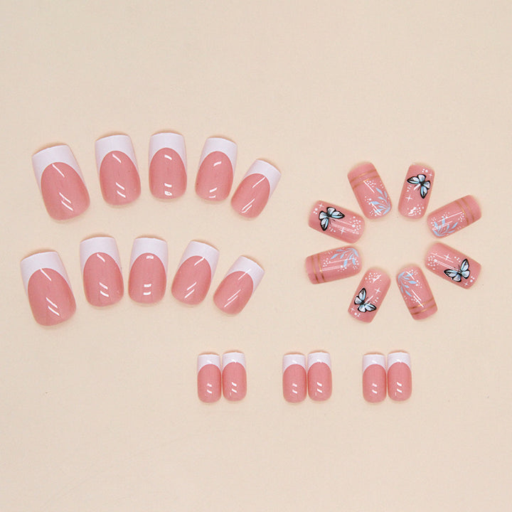 Decorative Butterfly Design Press-On Nails Stornfield