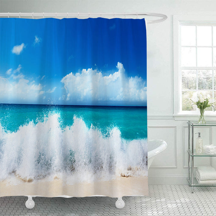 Tropical Oasis Shower Curtain Stornfield