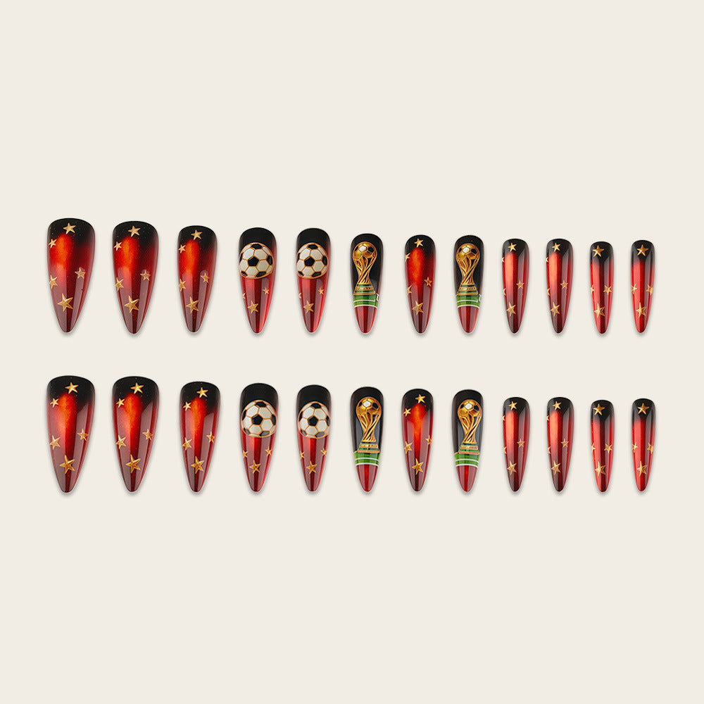 Creative Football Art Nails Stornfield