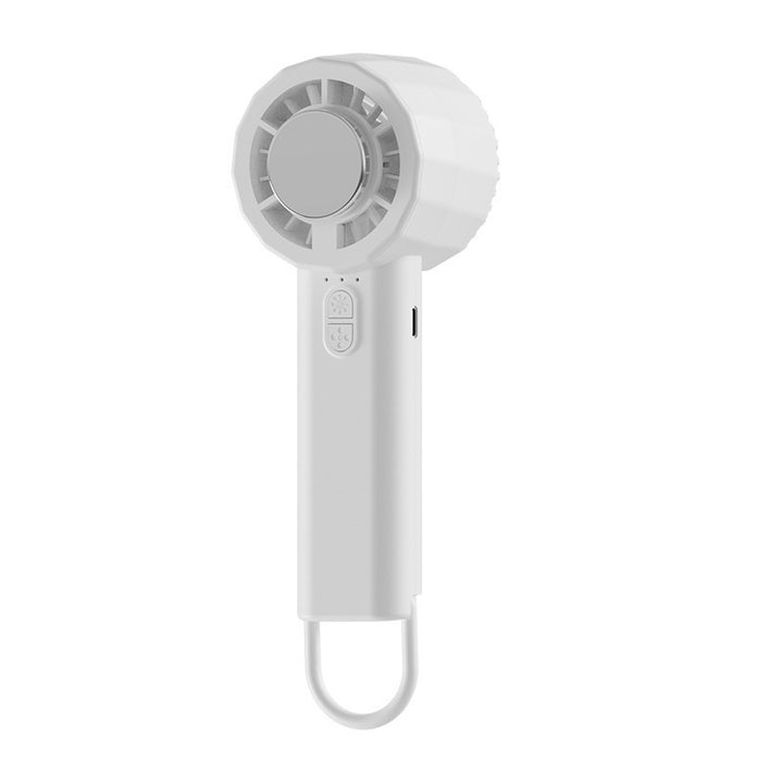 Unisex portable mini hand fan with USB-C charging port and integrated mist spray function Stornfield