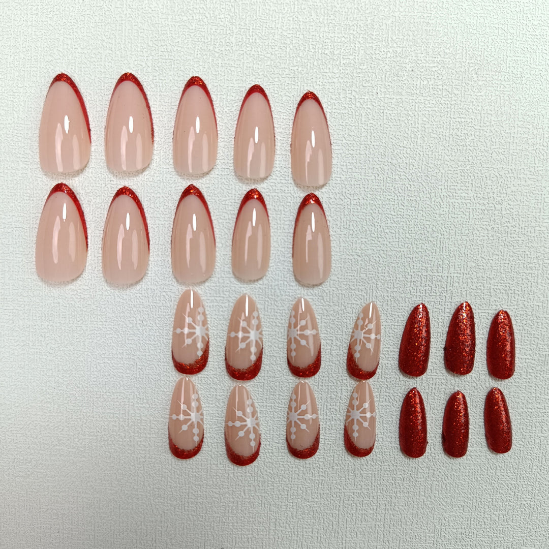 Artistic Long-Lasting Press-On Nail Set Stornfield