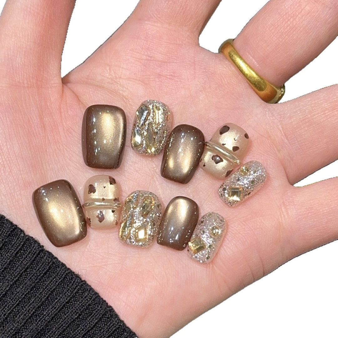 Glamorous artificial nails with exclusive accents Stornfield
