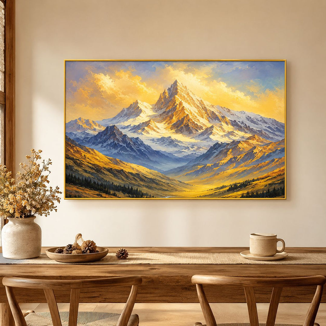 Mountain Landscape Canvas Wall Art for Interiors