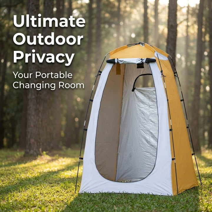 Portable privacy shower tent with quick pop up frame and detachable waterproof floor Stornfield