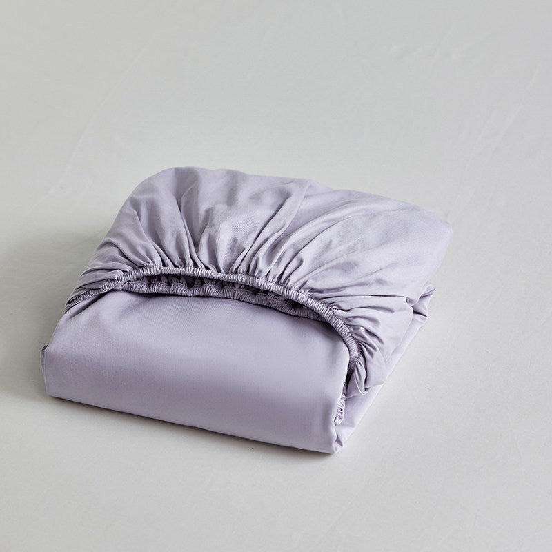 Deep-Pocket Fitted Bed Sheet with All-Around Elastic Cotton-Sateen Fit