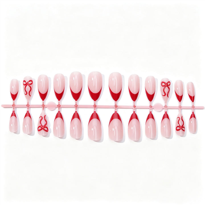 Elegant Dual-Tone Press-On Nail Set Stornfield
