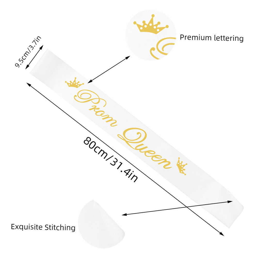 Ladies crown with festive sash set Stornfield