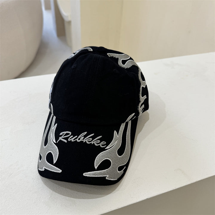 Men's Graphic Flame-Embroidered Baseball Cap Stornfield