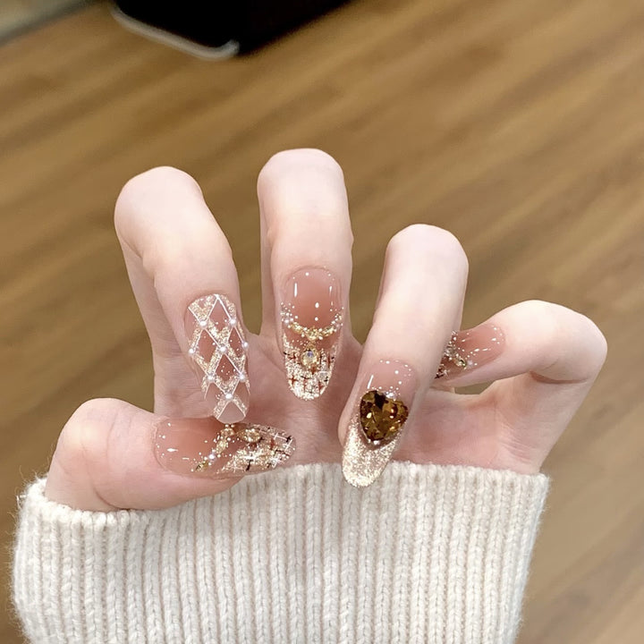 Premium Glittering Press-On Nail Extensions Stornfield