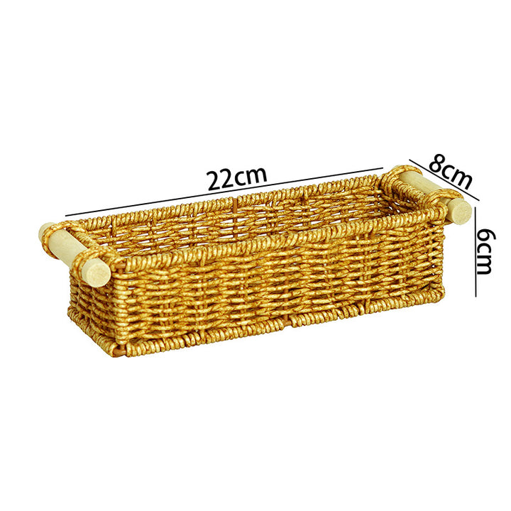 Versatile Woven Rectangular Storage Basket Stornfield
