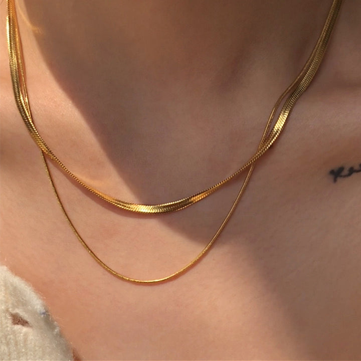 Double Strand Snake Chain Necklace Stornfield