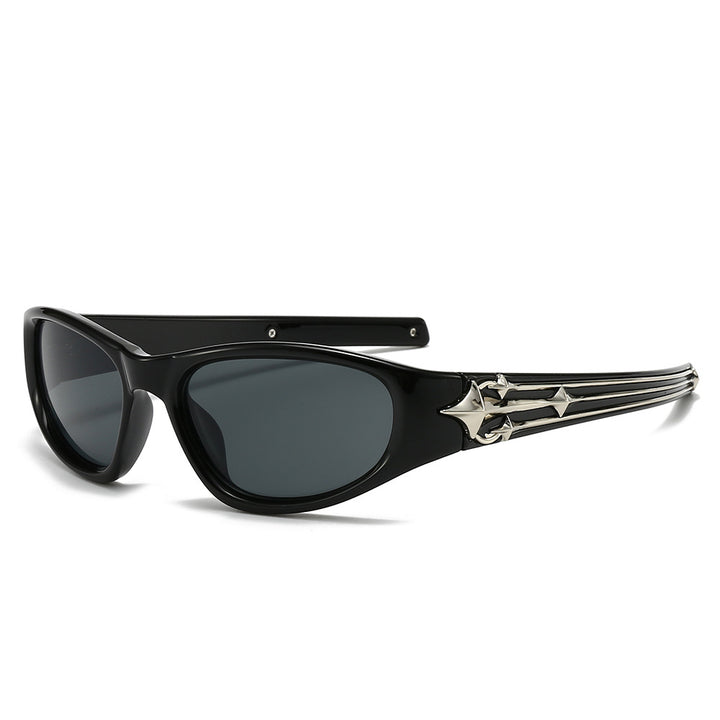 Women's sporty sunglasses in a modern design with a stylish metal frame Stornfield