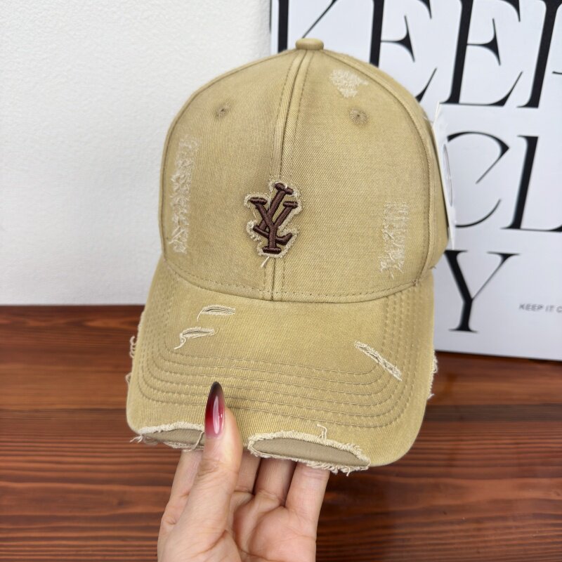 Men's Distressed Denim Adjustable Baseball Cap Stornfield