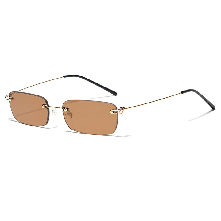 Ladies stylish rectangular sunglasses with high-quality metal frame Stornfield