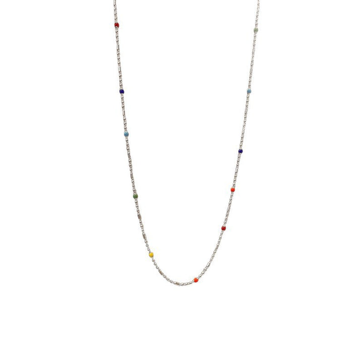 Dainty Multi-Colored Beaded Chain Bracelet Stornfield