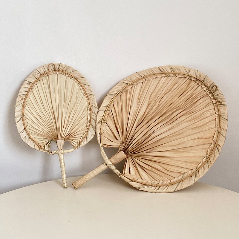 Women Handmade Palm Leaf Fan Stornfield